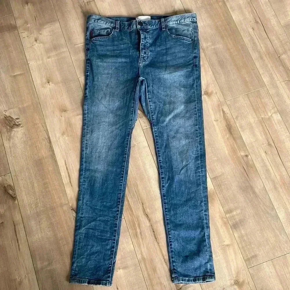 One Teaspoon Mr. Bones Super Skinny Jeans Menโs Sz 34 Fly Button